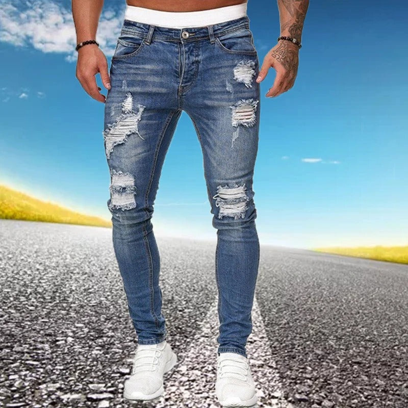 Jean skinny déchiré pour hommes
