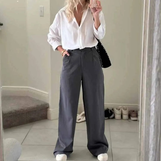 Pantalon à jambes larges pour femmes