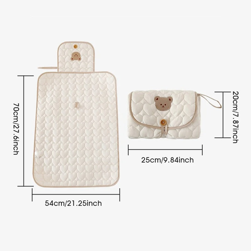 Changeur de couches pliable pour bébé