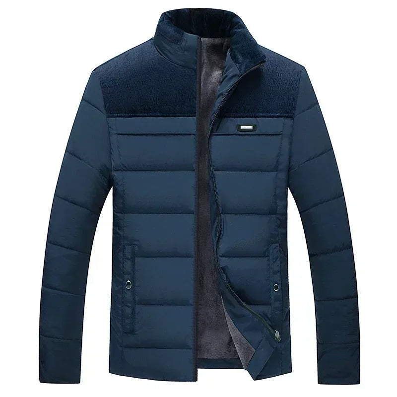 Parka épaisse en peluche d'hiver pour hommes