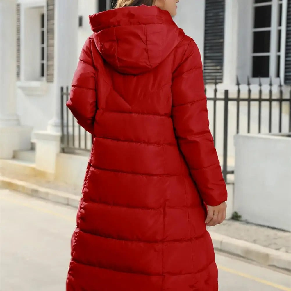 Parka à capuche épaisse et rembourrée pour femme