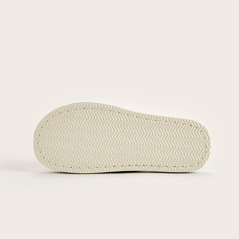 Chaussons d'intérieur en lin pour homme