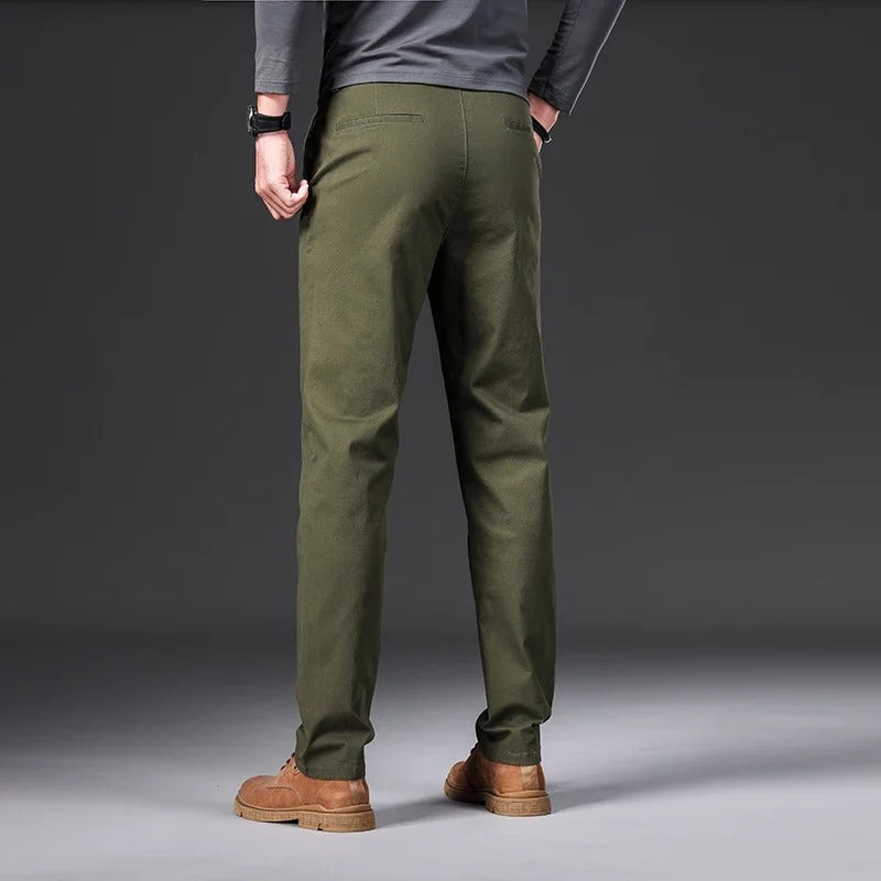 Pantalon slim en coton pour hommes