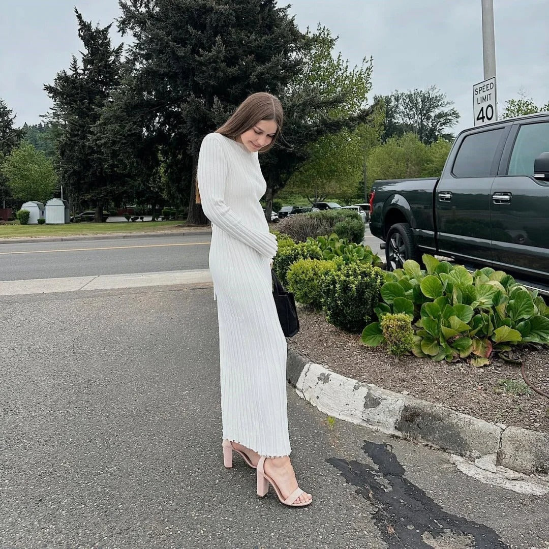 Robe classique en maille ample pour femme