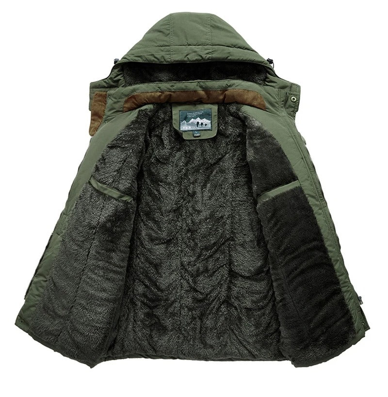 Veste d'hiver multi-poches pour hommes