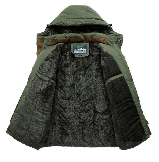 Veste d'hiver multi-poches pour hommes
