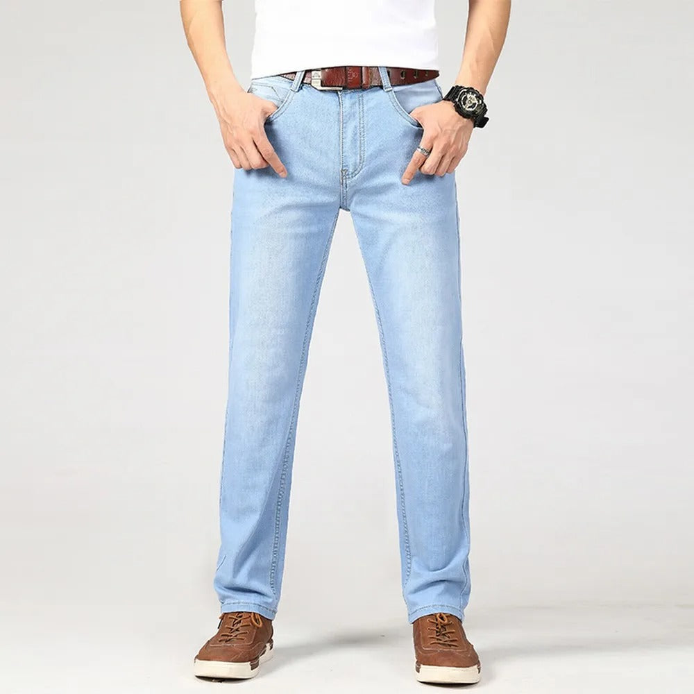 Jeans classiques en denim pour hommes