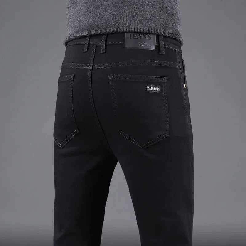 Hommes Pure Black Slim Jeans