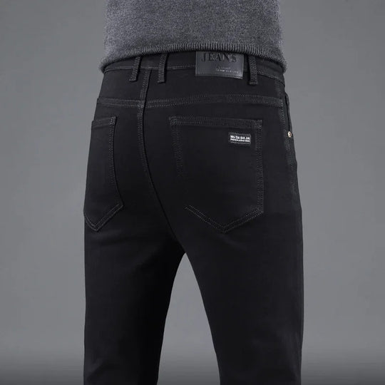 Hommes Pure Black Slim Jeans