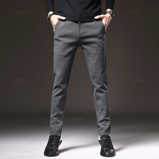 Pantalon slim en coton pour homme