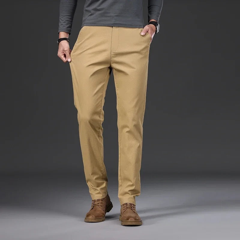 Pantalon slim en coton pour hommes