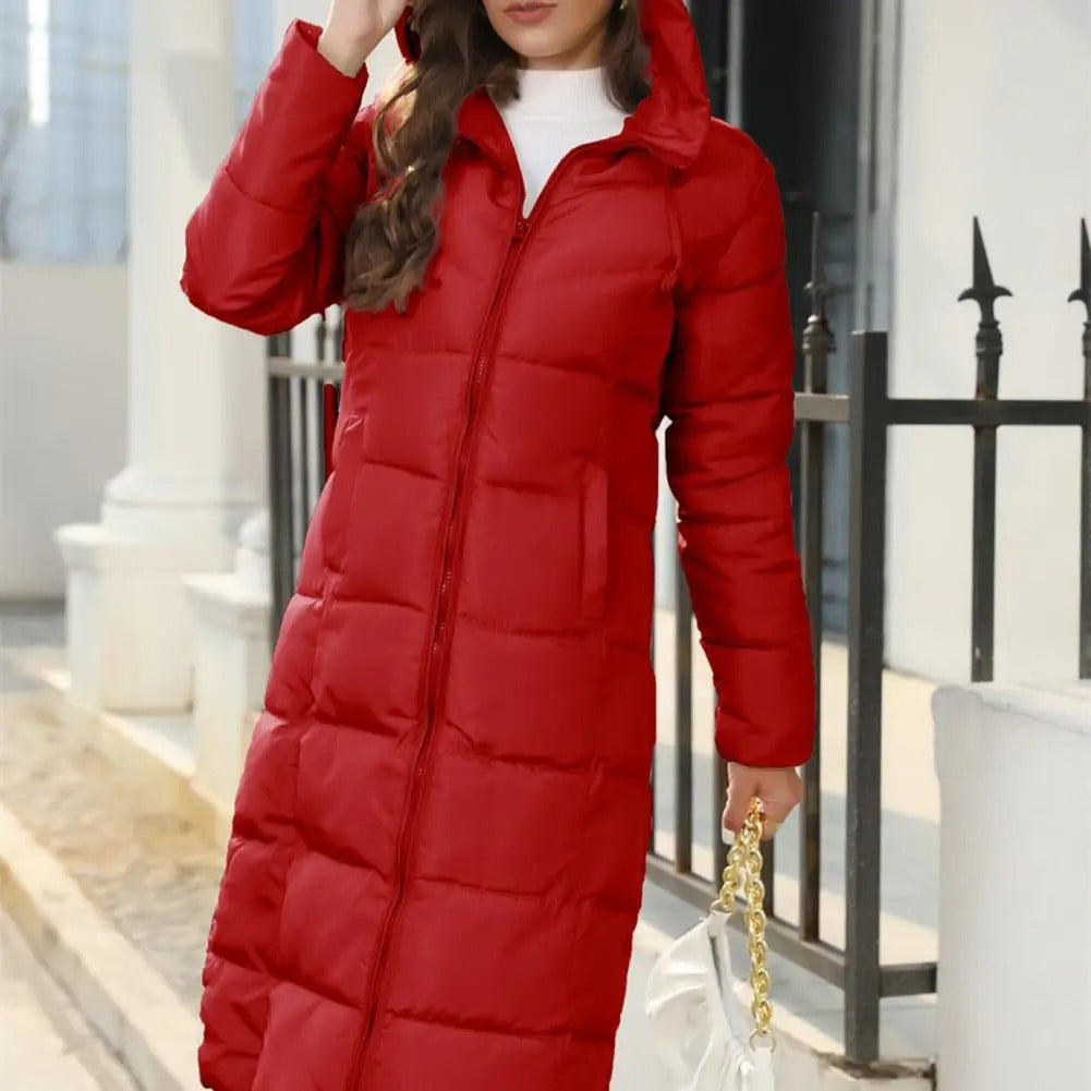 Parka à capuche épaisse et rembourrée pour femme