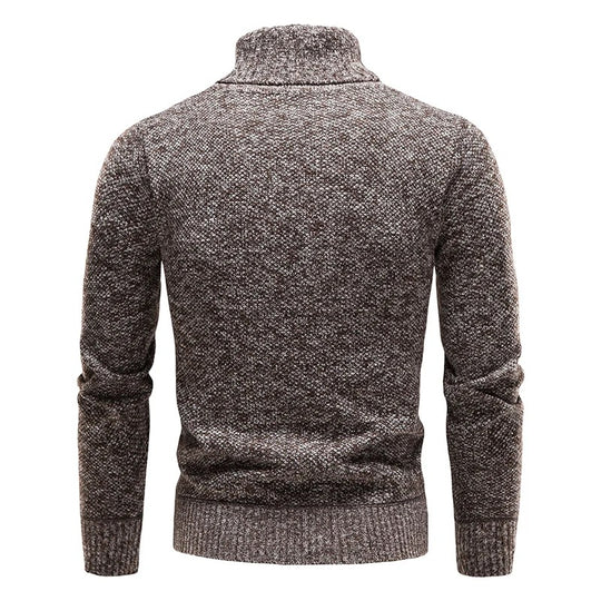 Pull polaire à col roulé pour hommes