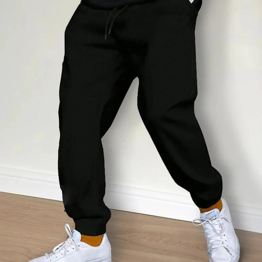Pantalon de survêtement décontracté en polaire pour hommes