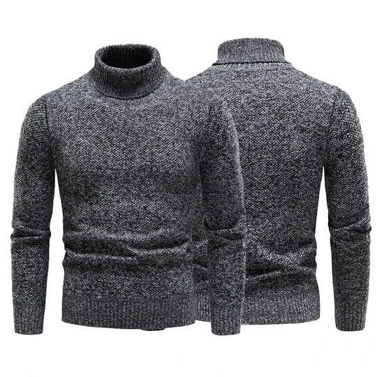 Pull polaire à col roulé pour hommes