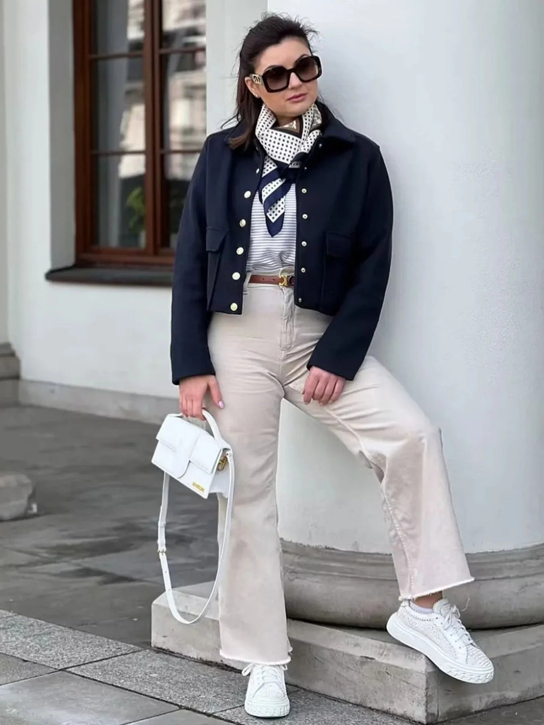 Blouson bombardier court pour femmes