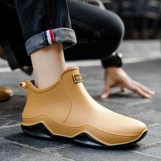 Bottines en caoutchouc antidérapantes imperméables