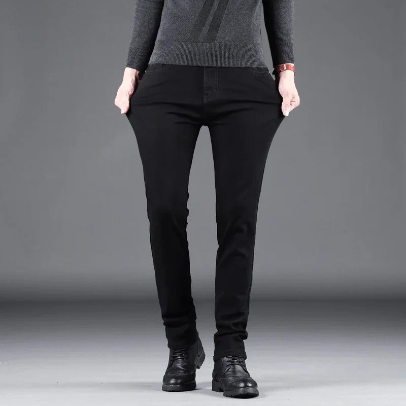 Hommes Pure Black Slim Jeans