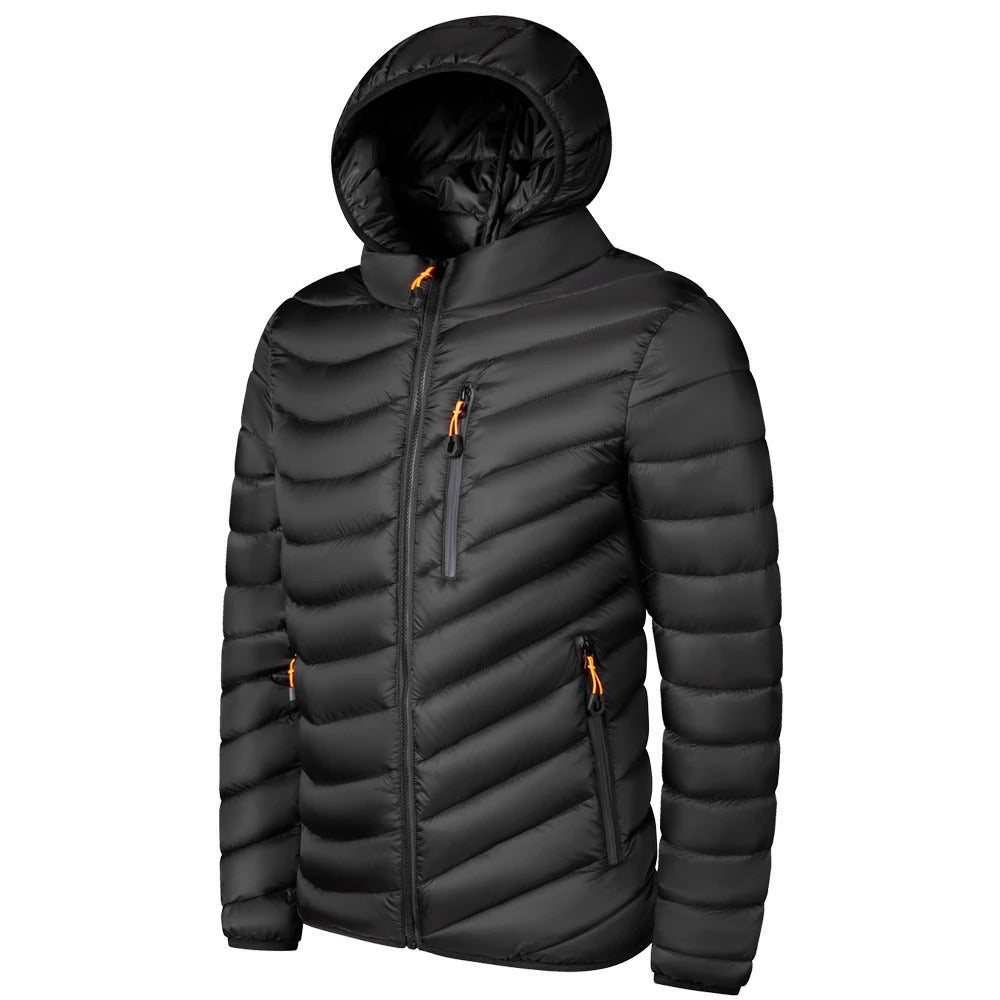 Veste à capuche coupe-vent pour hommes