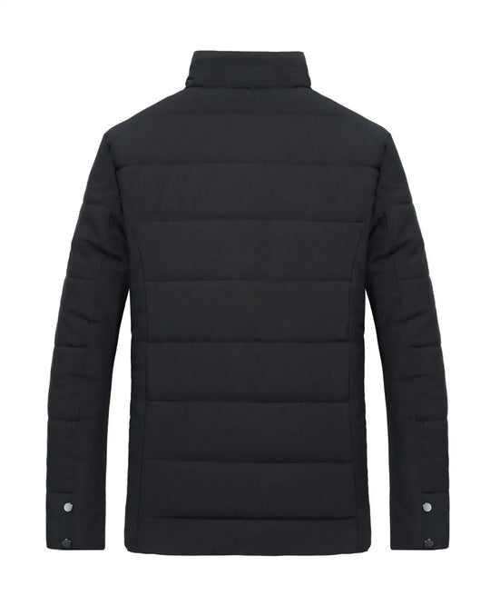 Veste coupe-vent à col en fourrure pour hommes