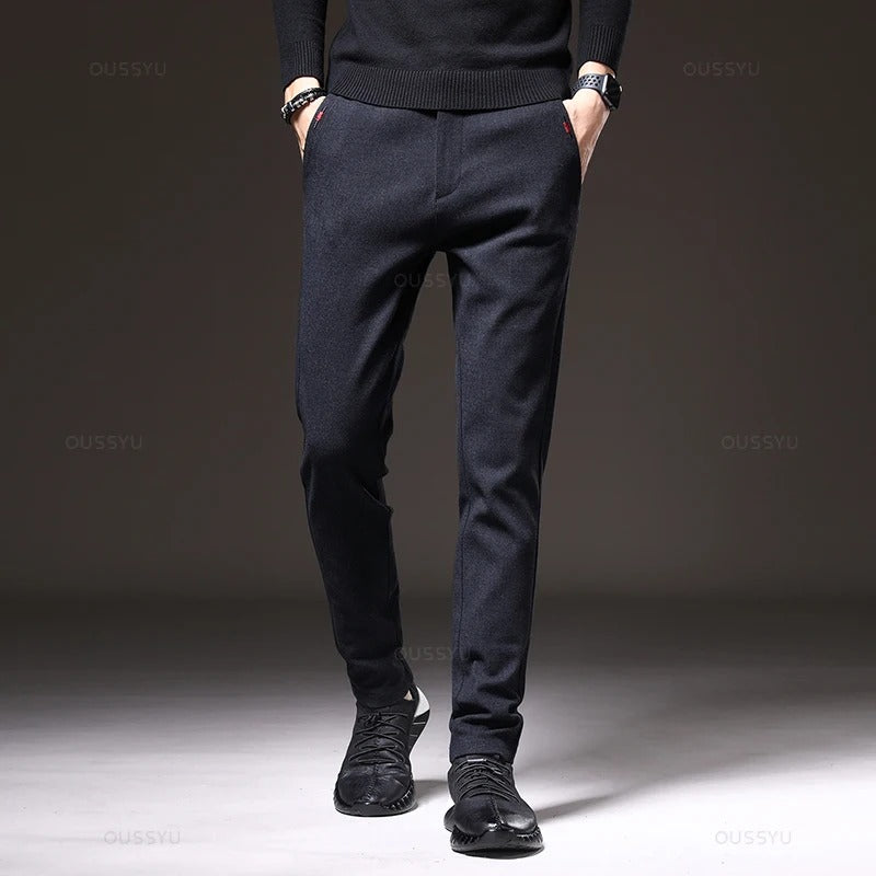 Pantalon slim en coton pour homme