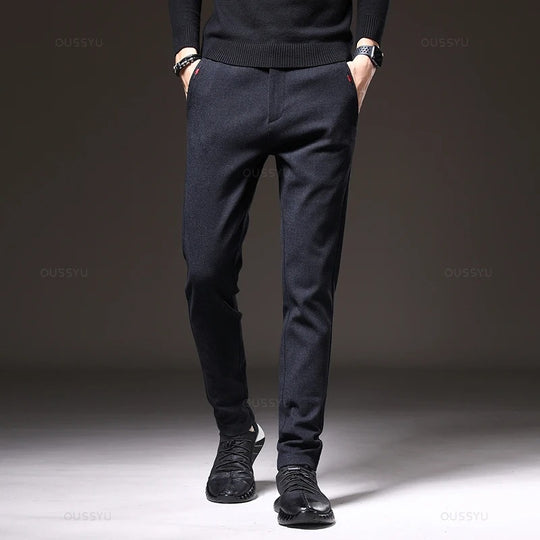 Pantalon slim en coton pour homme