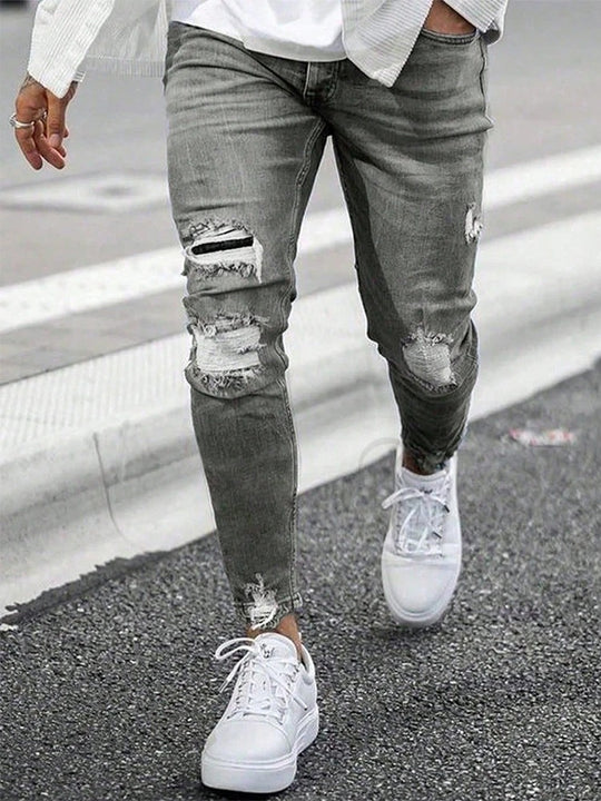 Jean skinny déchiré pour homme