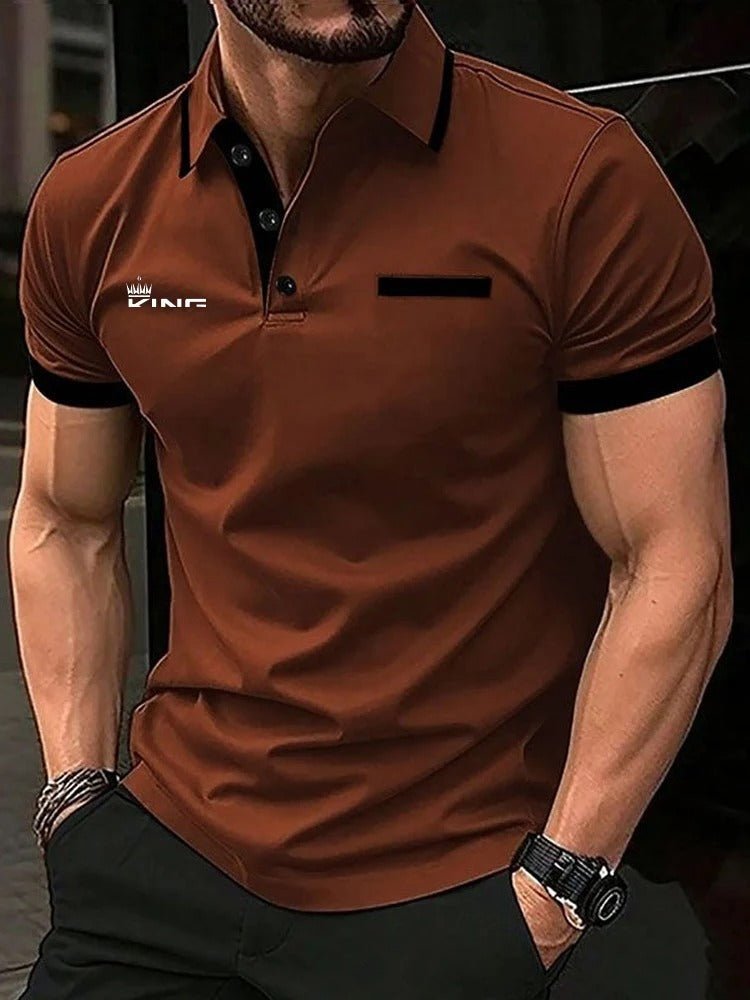 Polo de golf décontracté pour homme