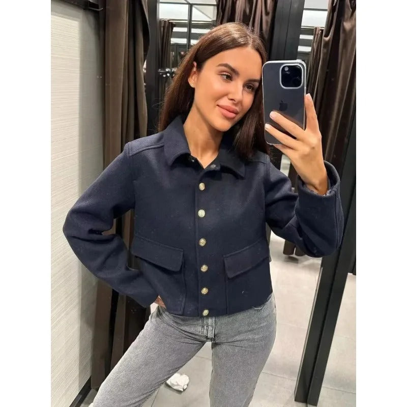 Blouson bombardier court pour femmes