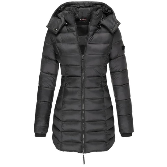 Veste polaire matelassée à manches longues pour femmes
