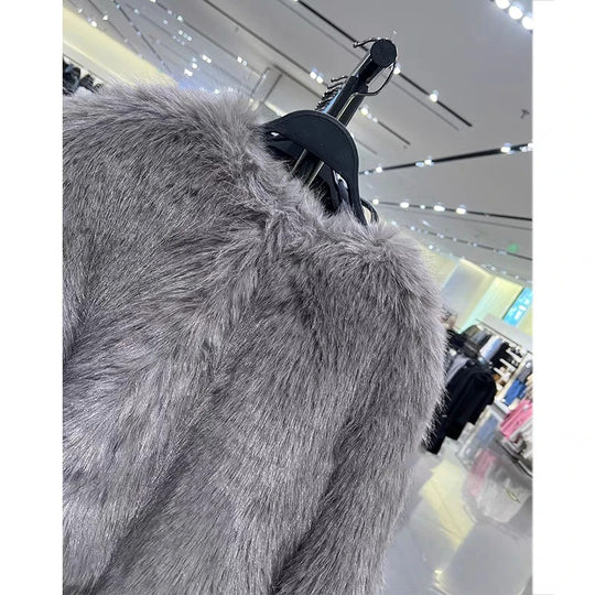 Manteau de fourrure vintage pour femme