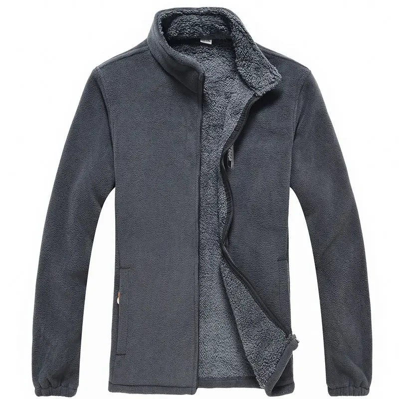 Veste zippée doublée de polaire pour hommes