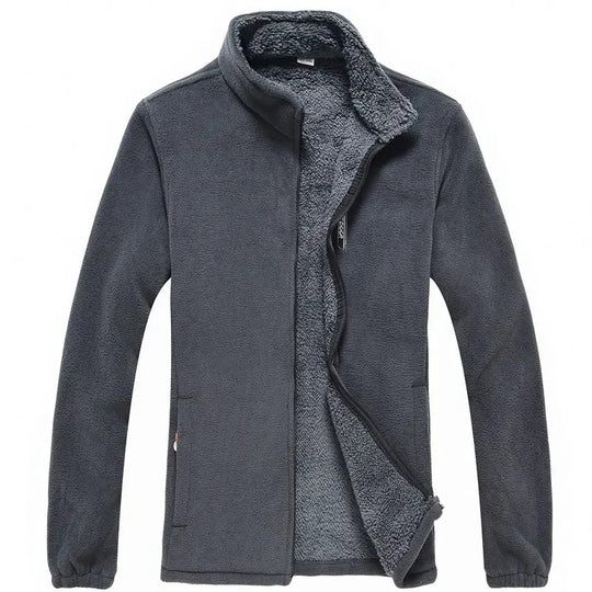 Veste zippée doublée de polaire pour hommes