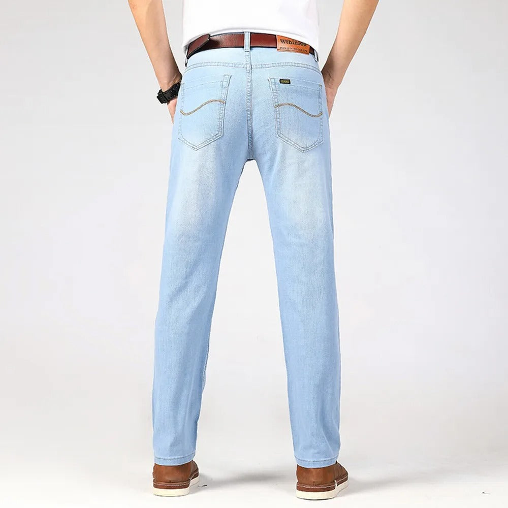 Jeans classiques en denim pour hommes
