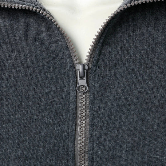 Veste zippée décontractée à col montant pour hommes