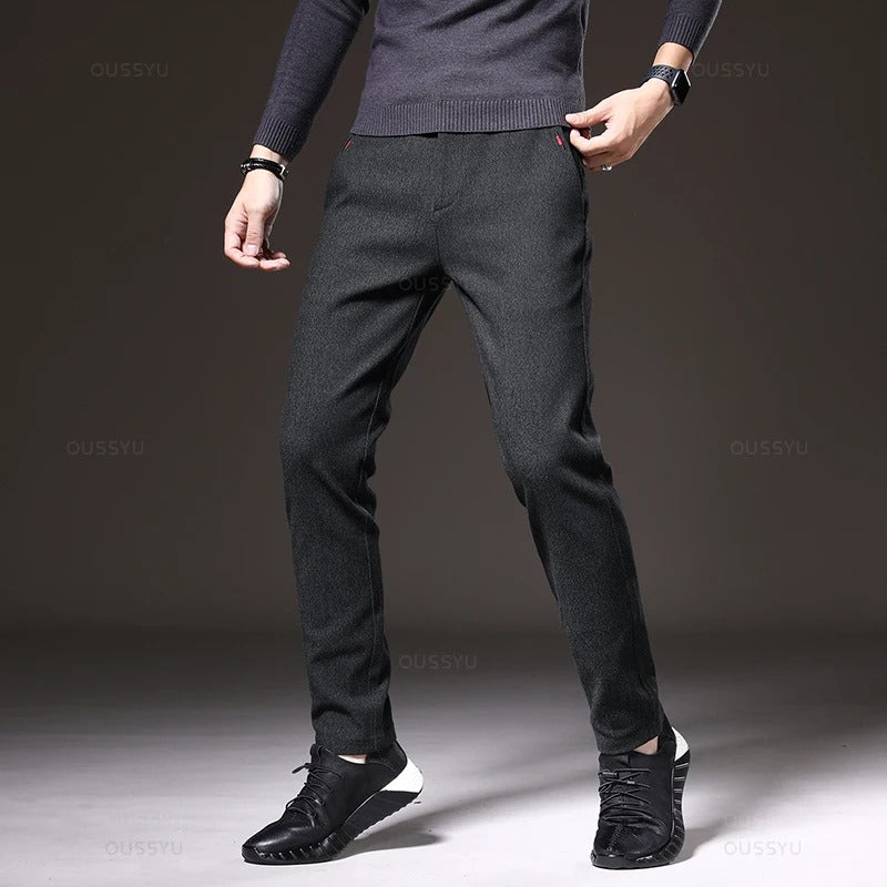 Pantalon slim en coton pour homme