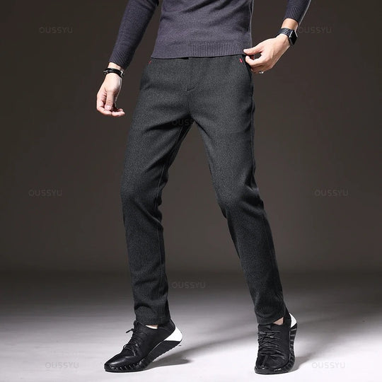 Pantalon slim en coton pour homme