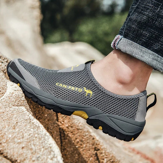 Baskets slip-on en mesh pour homme