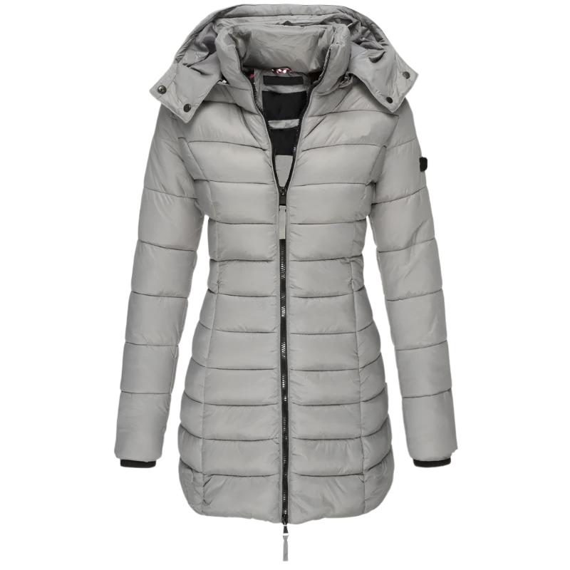 Veste polaire matelassée à manches longues pour femmes