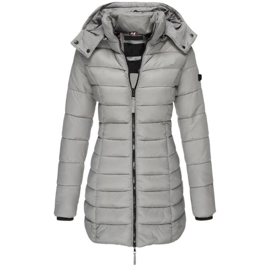 Veste polaire matelassée à manches longues pour femmes