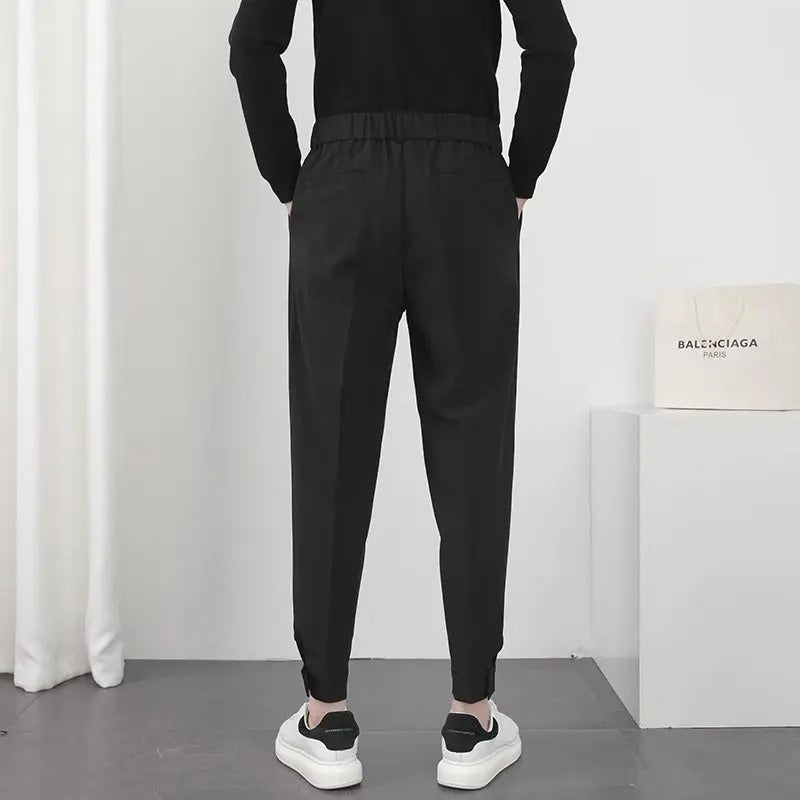 Pantalon blazer tapered à pinces pour homme