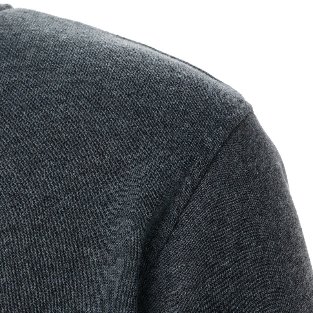 Veste zippée décontractée à col montant pour hommes