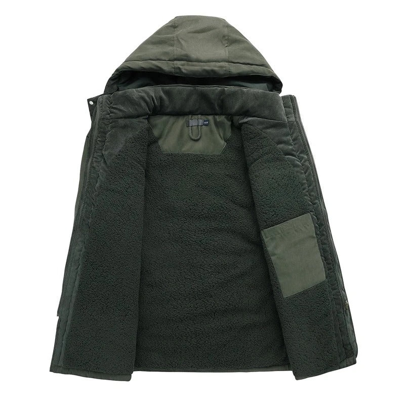 Veste d'hiver polaire en cachemire pour hommes