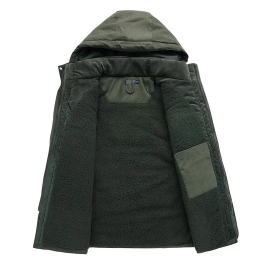 Veste d'hiver polaire en cachemire pour hommes