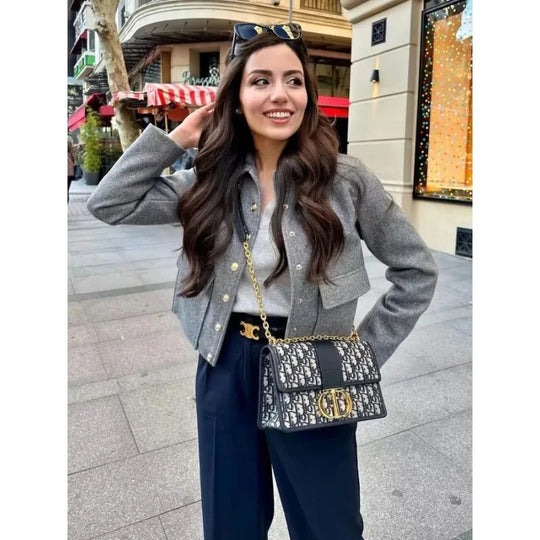 Blouson bombardier court pour femmes