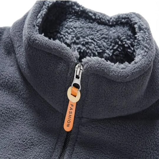 Veste zippée doublée de polaire pour hommes