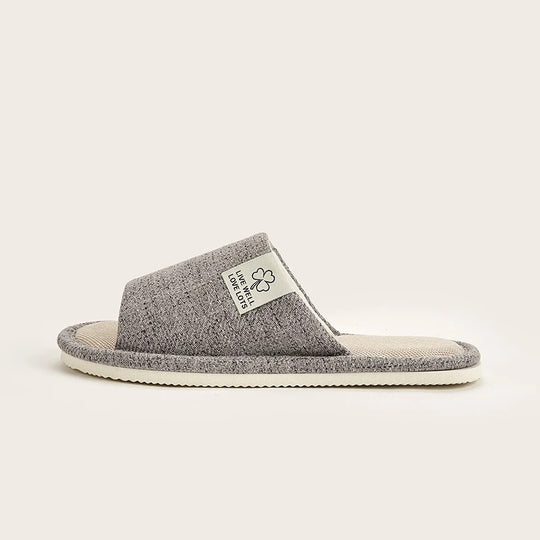 Chaussons d'intérieur en lin pour homme
