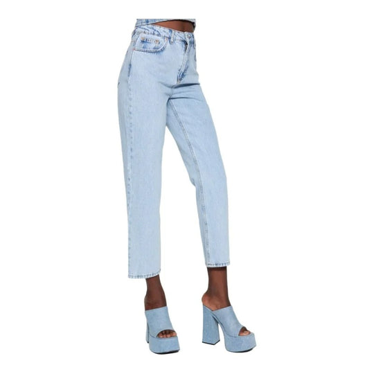 Pantalon en jean droit pour femme