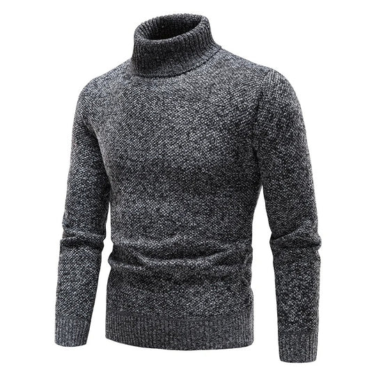 Pull polaire à col roulé pour hommes