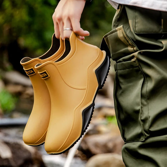Bottines en caoutchouc antidérapantes imperméables